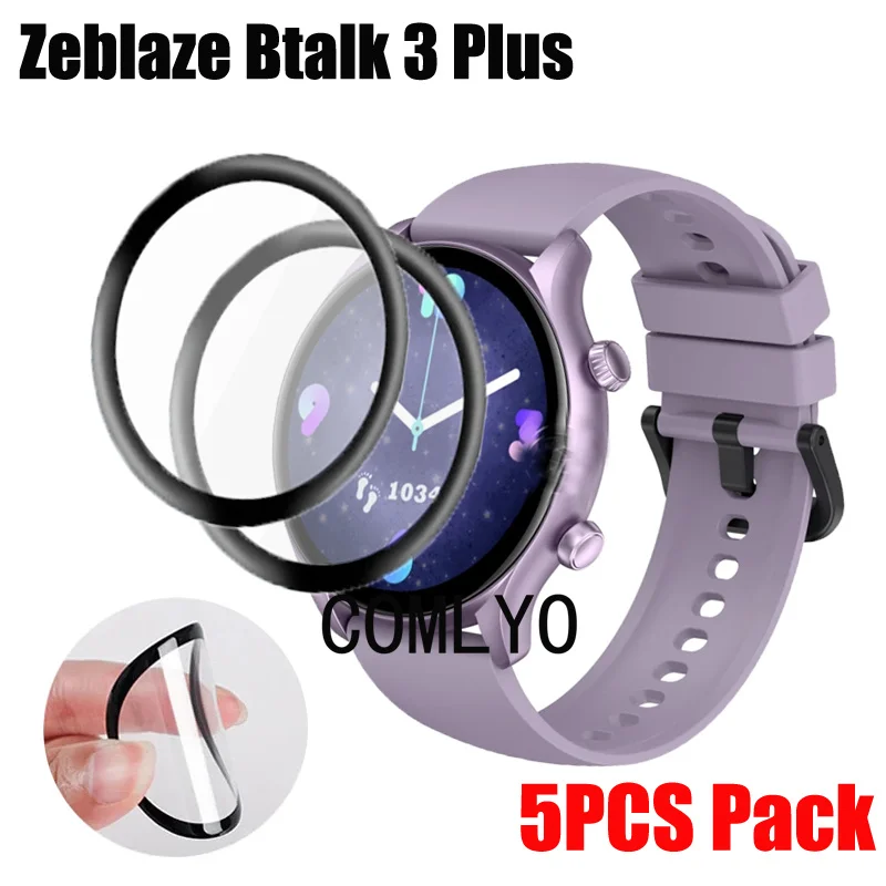 5 шт./упаковка, защитная 3d-пленка для смарт-часов Zeblaze Btalk 3 Plus 
5 шт./упаковка, защитная 3d-пленка для смарт-часов Zeblaze Btalk 3 Plus