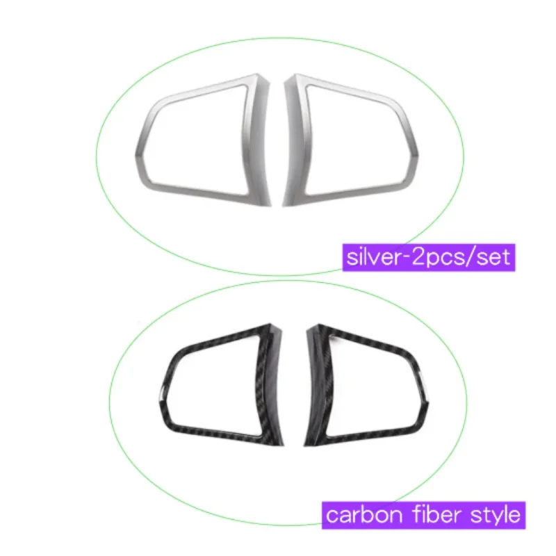 Gloss Silver Steering Wheel Button Decoration Frame Cover Trim For BMW 5 7 series2017-2022
Gloss Silver Steering Wheel Button Decoration Frame Cover Trim For BMW 5 7 series2017-2022