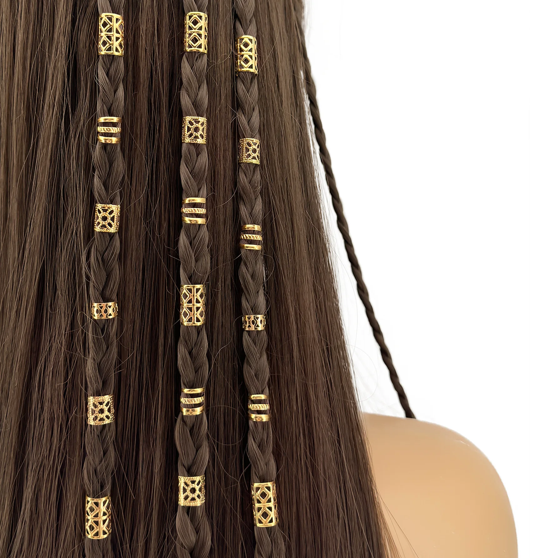 40 Pcs European American Hot Selling DIY Alloy Dreadlock Hair Accessory Set Mesh Hollow Extension Ring Loop
40 Pcs European American Hot Selling DIY Alloy Dreadlock Hair Accessory Set Mesh Hollow Extension Ring Loop
