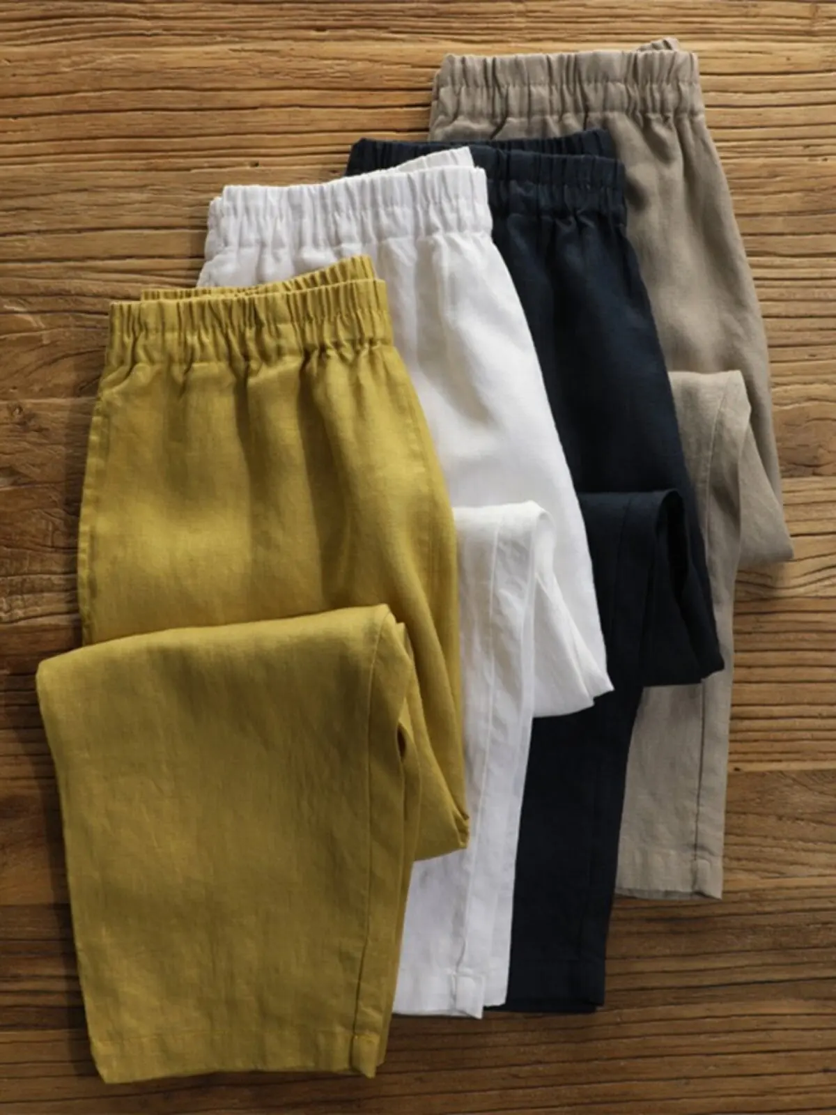 Casual Loose Wide Leg Seven-Foot Pants Elastic Waist Thin Style Summer Atmosphere Women's Fashionable Loose Fit Trousers
Casual Loose Wide Leg Seven-Foot Pants Elastic Waist Thin Style Summer Atmosphere Women's Fashionable Loose Fit Trousers