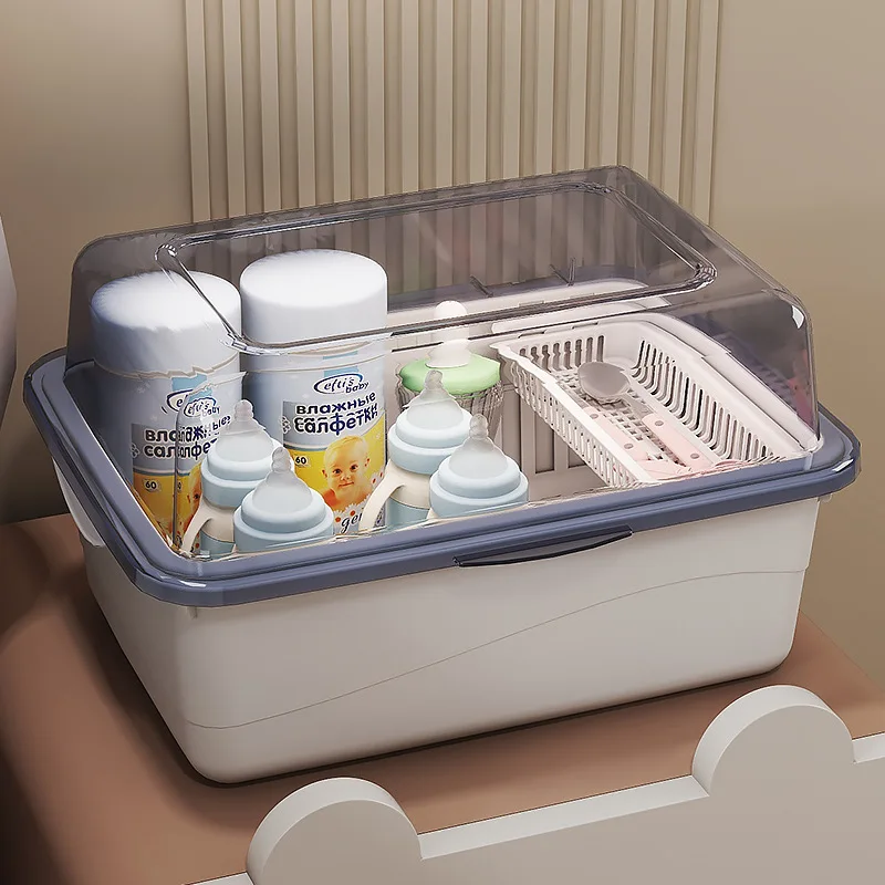 Modern Simple Style Baby Feeding Storage Box with Lid Drain Rack Newborn Infant Utensils Storage Box Kitchen Shelf Organizer
Modern Simple Style Baby Feeding Storage Box with Lid Drain Rack Newborn Infant Utensils Storage Box Kitchen Shelf Organizer
