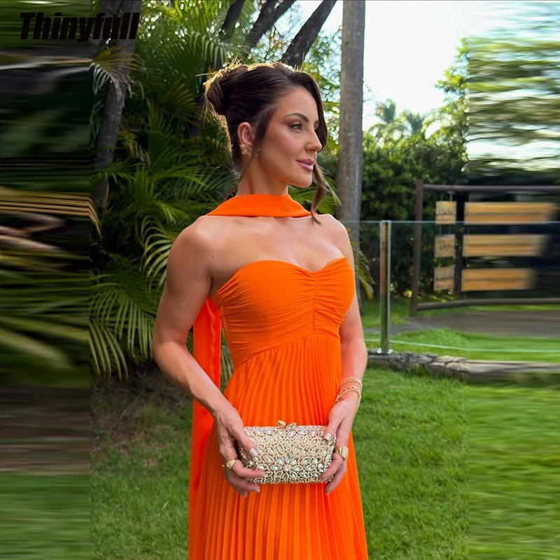 Thinyfull A-line Chiffon Prom Dresses 2026 Sleeveless Ruched Evening Dress Long Party Gowns Robe De Soirée Customized
Thinyfull A-line Chiffon Prom Dresses 2026 Sleeveless Ruched Evening Dress Long Party Gowns Robe De Soirée Customized 