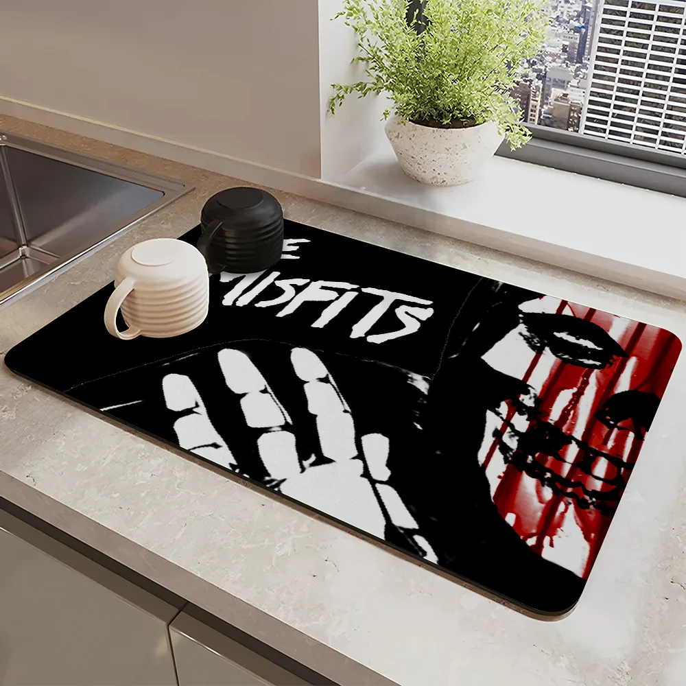 Punk Rock M-Misfits Draining Pad Drying Mat For Kitchen Bar Coffee Dishes Rubber Quick Drying Water Absorbent Anti-slip Mat
Punk Rock M-Misfits Draining Pad Drying Mat For Kitchen Bar Coffee Dishes Rubber Quick Drying Water Absorbent Anti-slip Mat