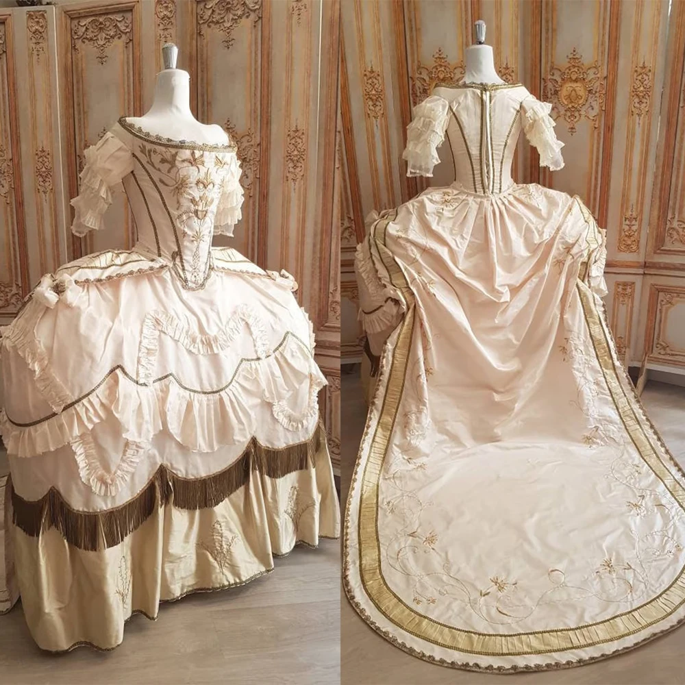 1770s French Court Queen Marie Antoinette Ball Gown Victorian Royal Princess Gorgeous Baroque Wedding Dress Robe la Francaise
1770s French Court Queen Marie Antoinette Ball Gown Victorian Royal Princess Gorgeous Baroque Wedding Dress Robe la Francaise