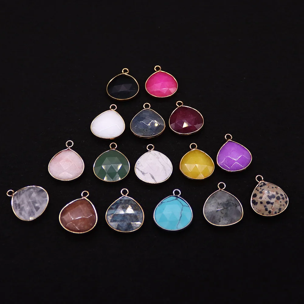 Faceted Droplet Shaped Natural Stone Flash Labradorite Pendant 19x23mm Jewelry Making DIY Necklace Earrings Accessories Gift
Faceted Droplet Shaped Natural Stone Flash Labradorite Pendant 19x23mm Jewelry Making DIY Necklace Earrings Accessories Gift