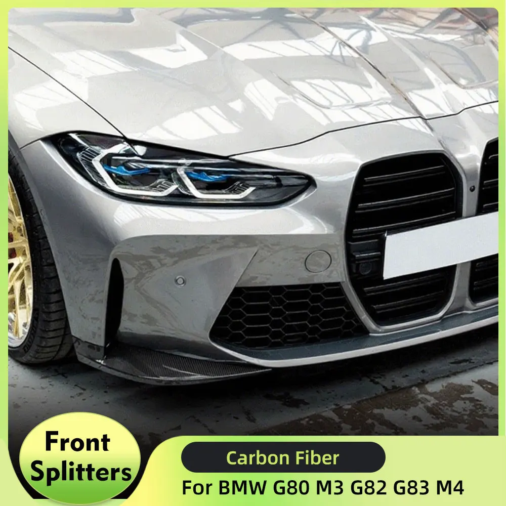 Dry Carbon Fiber Front Bumper Lip Splitters Flaps Apron for BMW G80 M3 G82 G83 M4 2021-2023 Front Bumper Lip Splitters Winglets
Dry Carbon Fiber Front Bumper Lip Splitters Flaps Apron for BMW G80 M3 G82 G83 M4 2021-2023 Front Bumper Lip Splitters Winglets
