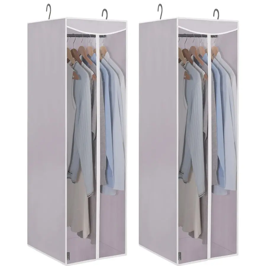 2Pack Hanging Garment Bag Zipper Cover with Sealed Clear Window, Long Garment Cover for Closet Storage Wardrobe Clothes Protecto
2Pack Hanging Garment Bag Zipper Cover with Sealed Clear Window, Long Garment Cover for Closet Storage Wardrobe Clothes Protecto