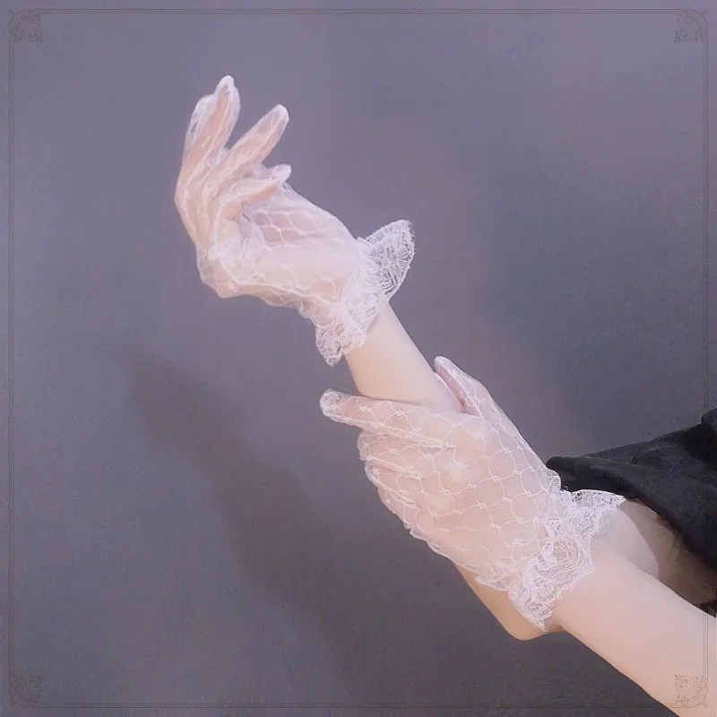 gothic lolita white Girl Black White Lace Gloves Girl gothic Lolita Mesh Bow Flower Lace Gloves Sweet Wristband Maid Cosplay
gothic lolita white Girl Black White Lace Gloves Girl gothic Lolita Mesh Bow Flower Lace Gloves Sweet Wristband Maid Cosplay