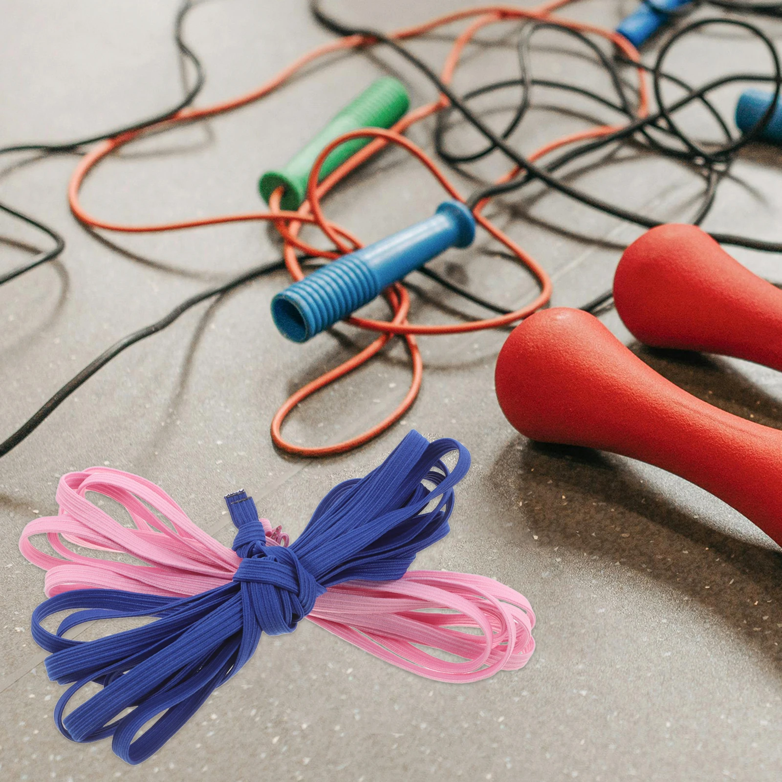 2pcs Elastic Skipping Ropes High Latex Jump Cords For Kids Lightweight Fitness Sport Exercise Rope For Weight Loss 
2pcs Elastic Skipping Ropes High Latex Jump Cords For Kids Lightweight Fitness Sport Exercise Rope For Weight Loss
