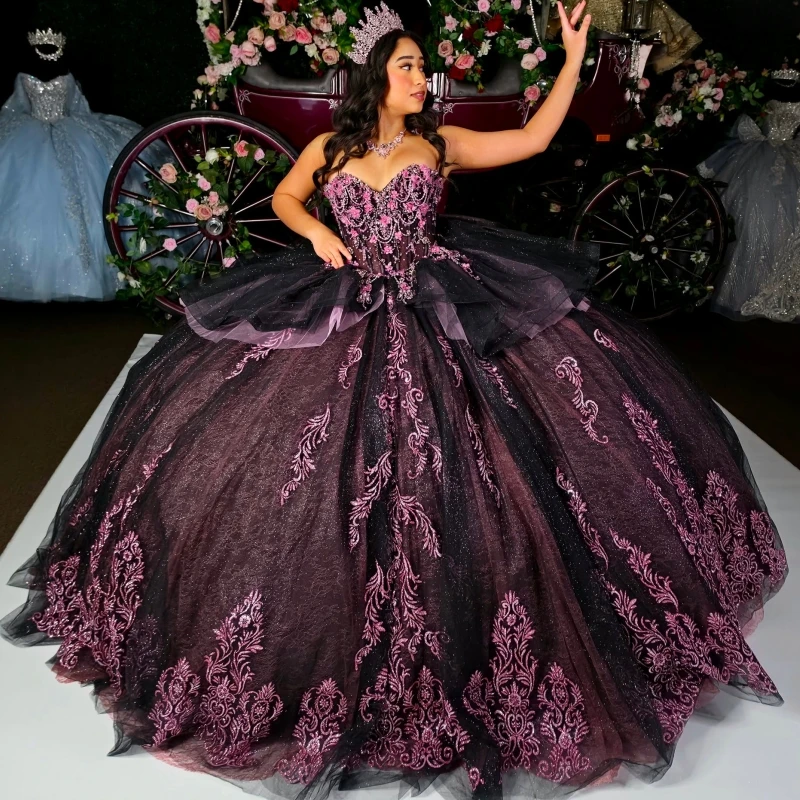 Light purple Shiny Ball Gown Quinceanera Dresses Applique Lace Beading Crystal Tull Corset Off The Shoulder Sweet 16 Dress
Light purple Shiny Ball Gown Quinceanera Dresses Applique Lace Beading Crystal Tull Corset Off The Shoulder Sweet 16 Dress