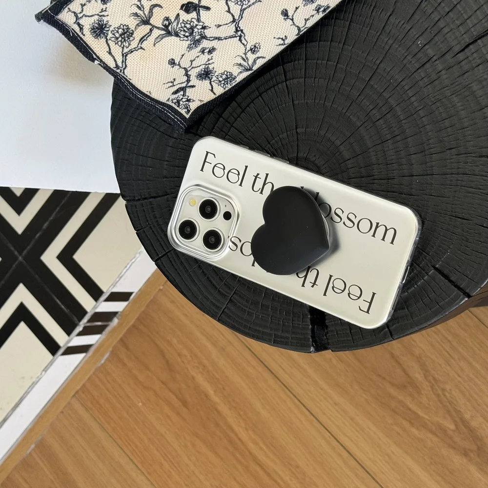 Simple Letter Silver Plating Black Love Heart With Shockproof Protective Phone Cover Case for iPhone 16 15 14 13 12 Pro Max
Simple Letter Silver Plating Black Love Heart With Shockproof Protective Phone Cover Case for iPhone 16 15 14 13 12 Pro Max