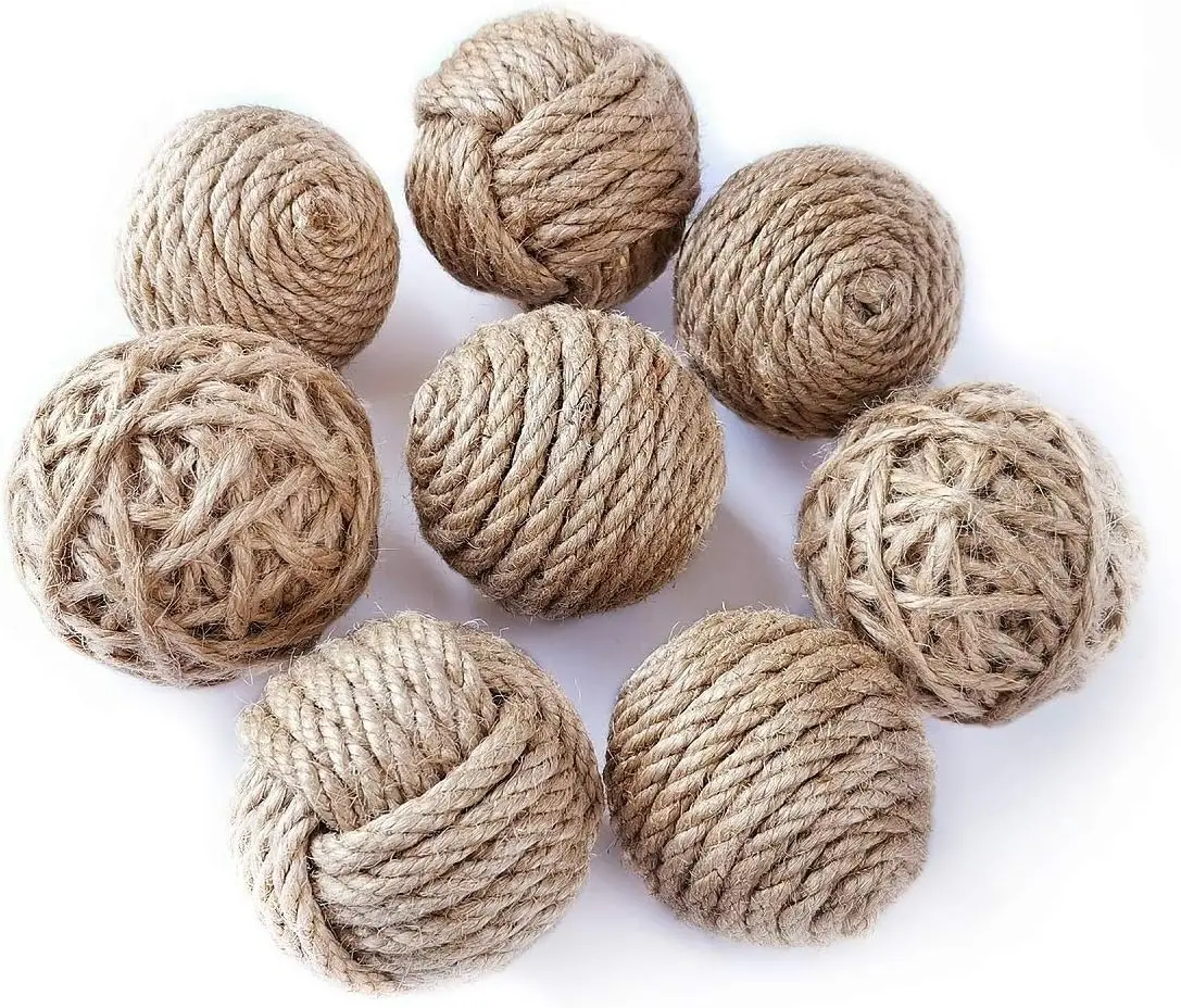 Rustic Jute Orbs Set of 8, Farmhouse Decorative Balls for Bowls, Vase Fillers, Christmas Centerpiece
Rustic Jute Orbs Set of 8, Farmhouse Decorative Balls for Bowls, Vase Fillers, Christmas Centerpiece