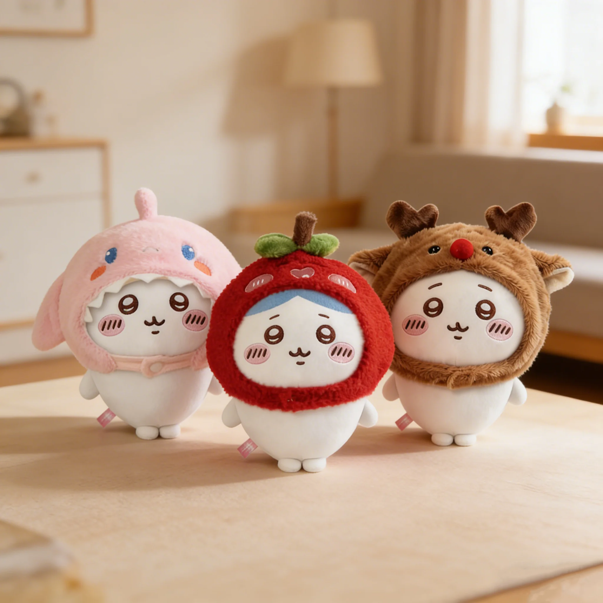 1Set MINISO Chiikawa Series Small Standing Plush Doll Cute Hachiware Usagi With Removable Headgear Soft Collectible Toy Gift
1Set MINISO Chiikawa Series Small Standing Plush Doll Cute Hachiware Usagi With Removable Headgear Soft Collectible Toy Gift