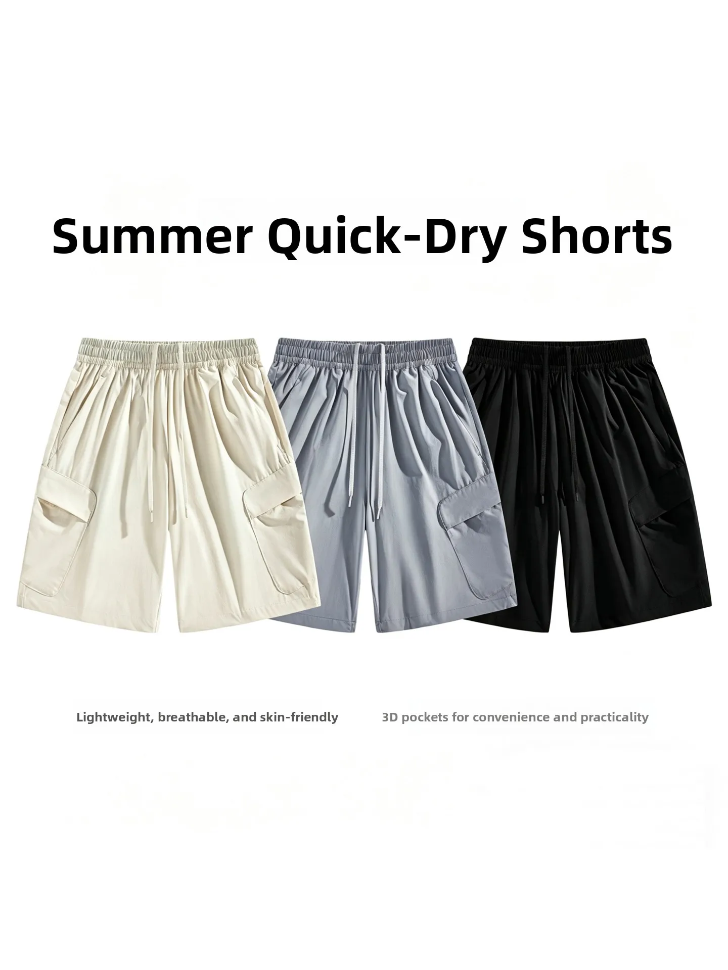 Casual Breathable Elastic Waist Loose Fit Summer Shorts Men's Fashionable Versatile Comfortable Loose Casual Shorts
Casual Breathable Elastic Waist Loose Fit Summer Shorts Men's Fashionable Versatile Comfortable Loose Casual Shorts