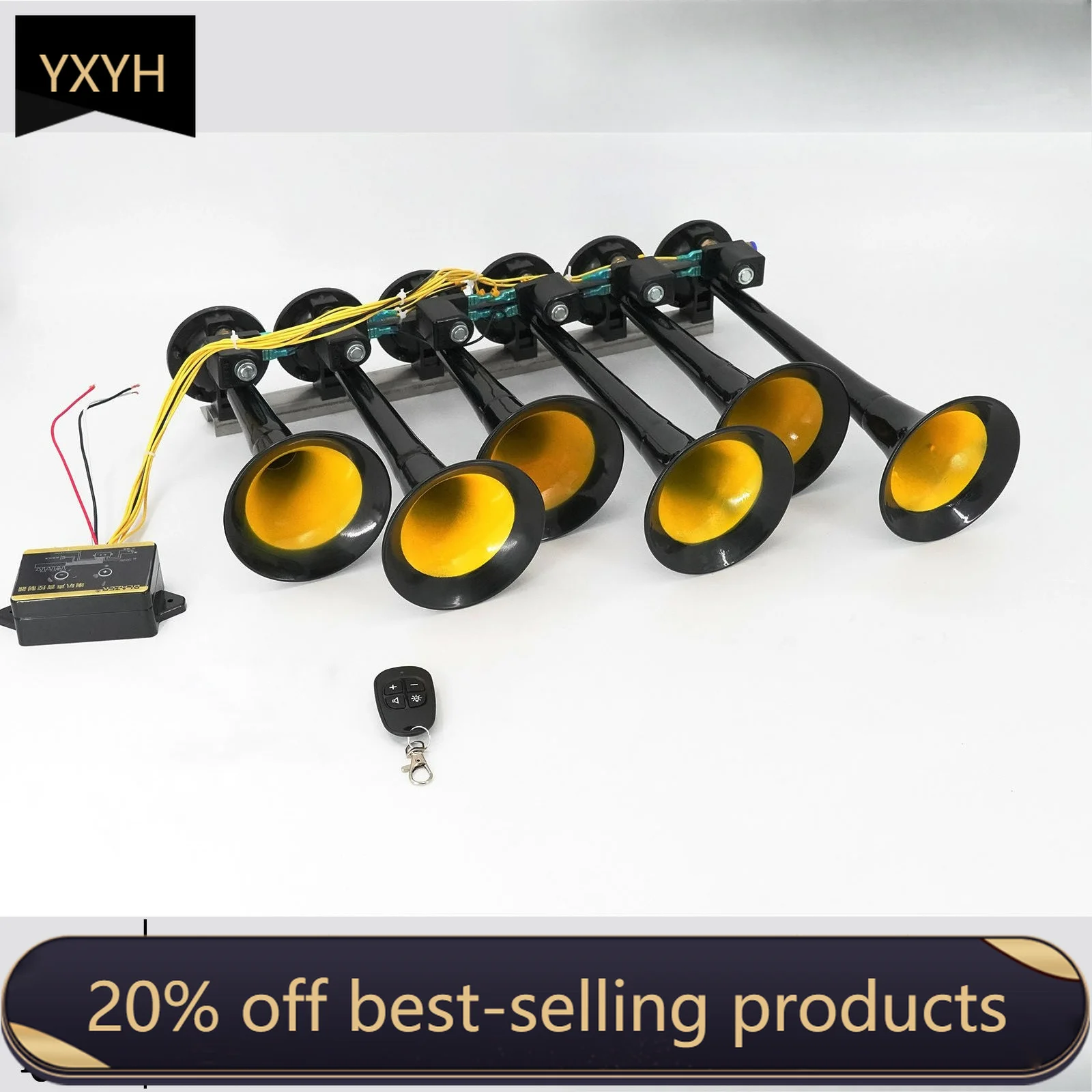 12/24V Six Thirty-Six Tone Car Truck Electronic Control Metal Tube Music Air Horn With Button
12/24V Six Thirty-Six Tone Car Truck Electronic Control Metal Tube Music Air Horn With Button