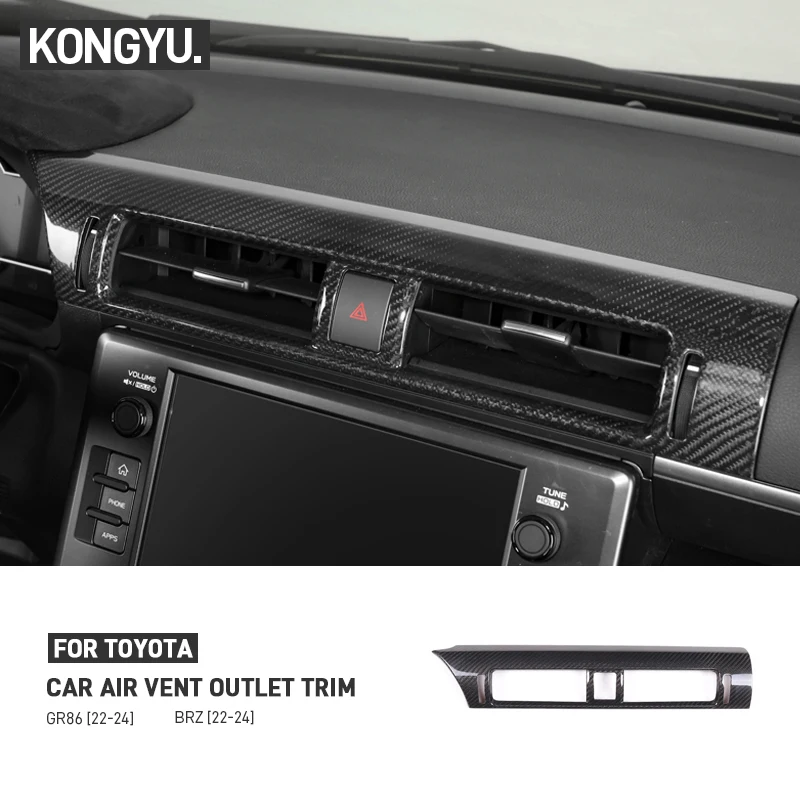 For Toyota 86 For Subaru BRZ 2022-2024 Real Carbon Fiber Car Central Control Air Conditioning Air Outlet Frame Trim Accessories
For Toyota 86 For Subaru BRZ 2022-2024 Real Carbon Fiber Car Central Control Air Conditioning Air Outlet Frame Trim Accessories