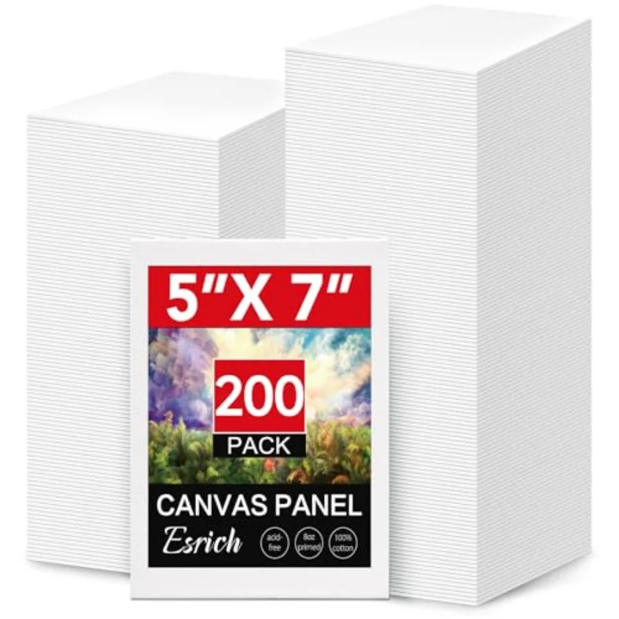 200 Pack 5x7 Inch Small Canvases for Painting, Painting Canvas 5x7 Inch Cotton Primed Acid Free Mini Blank Canvas Panels for Oi
200 Pack 5x7 Inch Small Canvases for Painting, Painting Canvas 5x7 Inch Cotton Primed Acid Free Mini Blank Canvas Panels for Oi