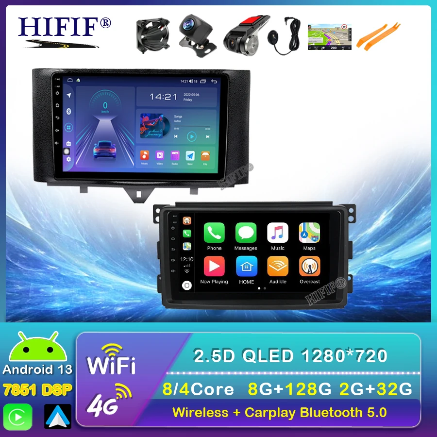 Carplay 9" Android 13 Tesla Type Car Radio For Mercedes Benz Smart Fortwo W451 Multimedia Player Auto GPS Navigation 2007-2013
Carplay 9" Android 13 Tesla Type Car Radio For Mercedes Benz Smart Fortwo W451 Multimedia Player Auto GPS Navigation 2007-2013