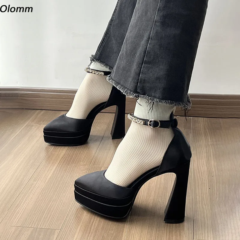 Olomm New Arrival Women Platform Pumps Satin Chunky Heels Pointed Toe Pretty Black Yellow Pink Party Shoes Women US Size 3-10.5
Olomm New Arrival Women Platform Pumps Satin Chunky Heels Pointed Toe Pretty Black Yellow Pink Party Shoes Women US Size 3-10.5