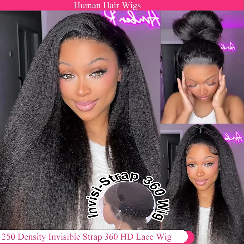 7x5 Kinky Straight HD Glueless Human Hair Wig For Women Brazilian Remy Yaki Straight HD Lace Frontal Wig 100% Human Hair Wigs
7x5 Kinky Straight HD Glueless Human Hair Wig For Women Brazilian Remy Yaki Straight HD Lace Frontal Wig 100% Human Hair Wigs