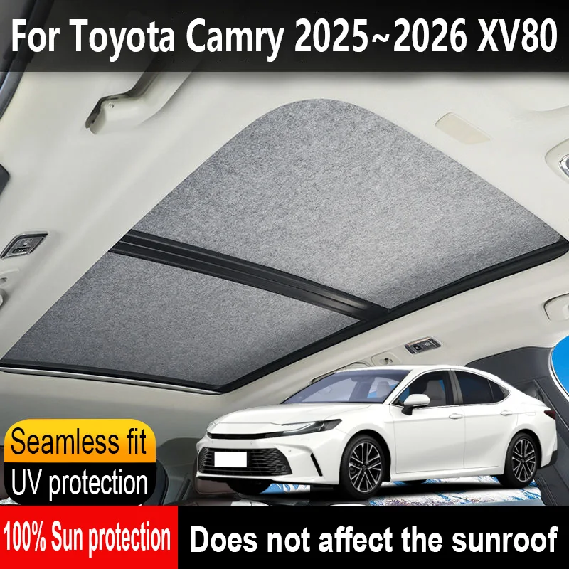 Car Panoramic Sunroof Insulation Roof Visor For Toyota Camry 2025~2026 MK9 Anti-UV Electrostatic Adsorption Sky Curtain Sunshade
Car Panoramic Sunroof Insulation Roof Visor For Toyota Camry 2025~2026 MK9 Anti-UV Electrostatic Adsorption Sky Curtain Sunshade