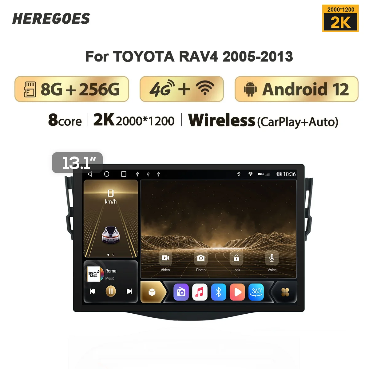 2K Android 12 Автомобильный мультимедийный плеер для Toyota RAV4 RAV 4 2004-2013 Беспроводной CarPlay автомобильный радиоприемник навигация GPS 8 Гб Bluetooth Wifi
2K Android 12 Автомобильный мультимедийный плеер для Toyota RAV4 RAV 4 2004-2013 Беспроводной CarPlay автомобильный радиоприемник навигация GPS 8 Гб Bluetooth Wifi