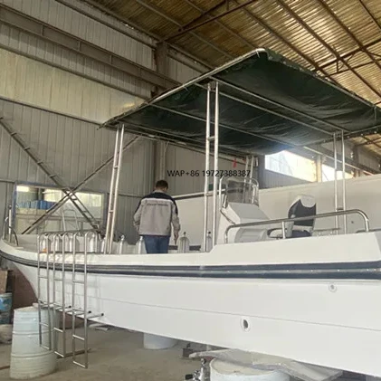 32ft Fiberglass Diving Boat with Canopy
32ft Fiberglass Diving Boat with Canopy