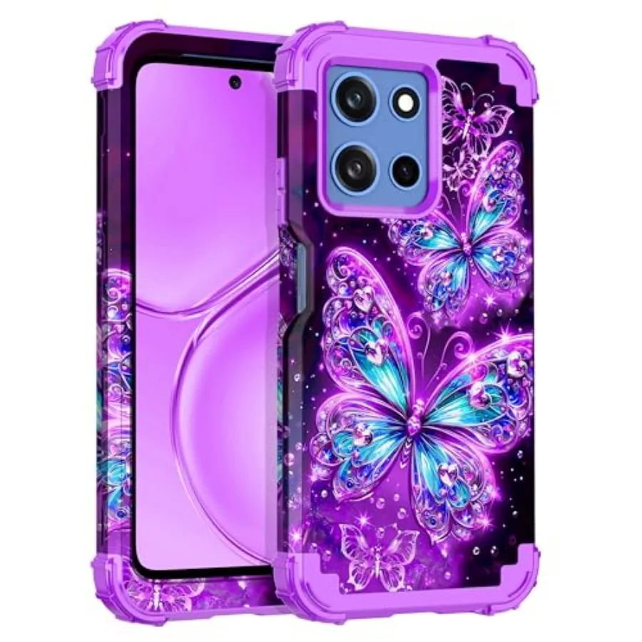 Compatible with Moto G 5G 2025 Case, Glow in The Dark Three Layer Heavy Duty Sturdy Shockproof Full Protection Rugged Hard PC+S
Compatible with Moto G 5G 2025 Case, Glow in The Dark Three Layer Heavy Duty Sturdy Shockproof Full Protection Rugged Hard PC+S
