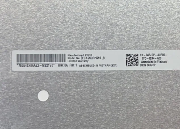 B140UAN04.8 14.0'' Laptop LCD Screen Display Panel Matrix 1920*1200 EDP 30 Pins
B140UAN04.8 14.0'' Laptop LCD Screen Display Panel Matrix 1920*1200 EDP 30 Pins