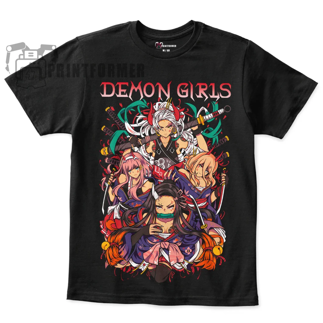 Unisex T-shirt Demon Girls – Nezuko, Power,One Two, Zero Two.
Unisex T-shirt Demon Girls – Nezuko, Power,One Two, Zero Two.