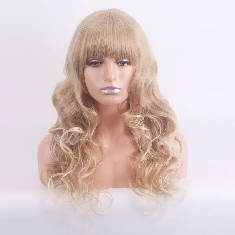 European and American women's wig blond wig long curly hair popular hairstyle big wave fluffy rose mesh wig cover
European and American women's wig blond wig long curly hair popular hairstyle big wave fluffy rose mesh wig cover