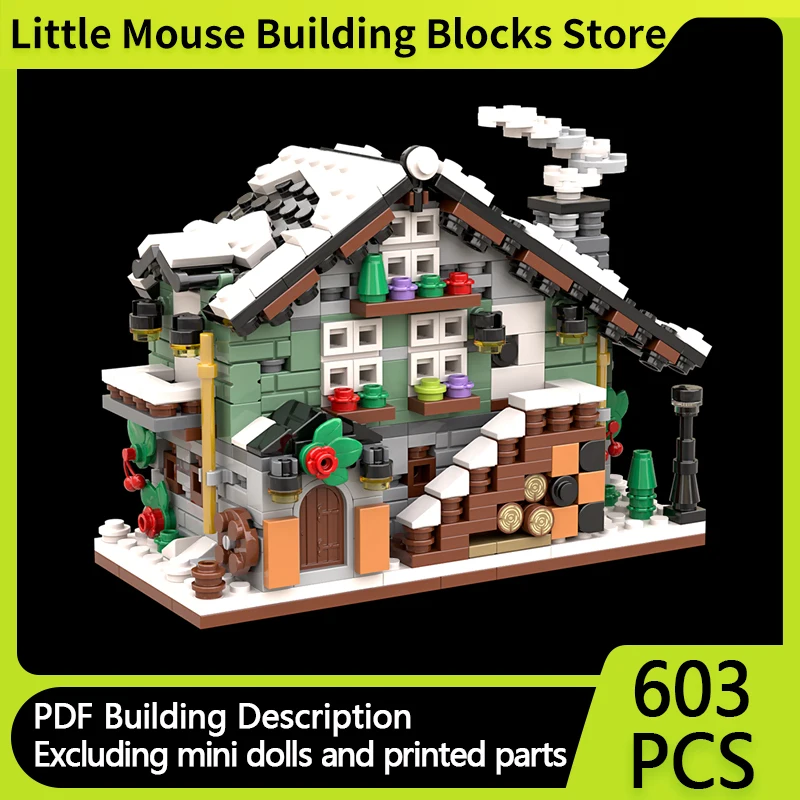 City Street View Model MOC Building Bricks Winter Chalet Bank Modular Technology Gifts Holiday Assemble Children Toys Suit
City Street View Model MOC Building Bricks Winter Chalet Bank Modular Technology Gifts Holiday Assemble Children Toys Suit