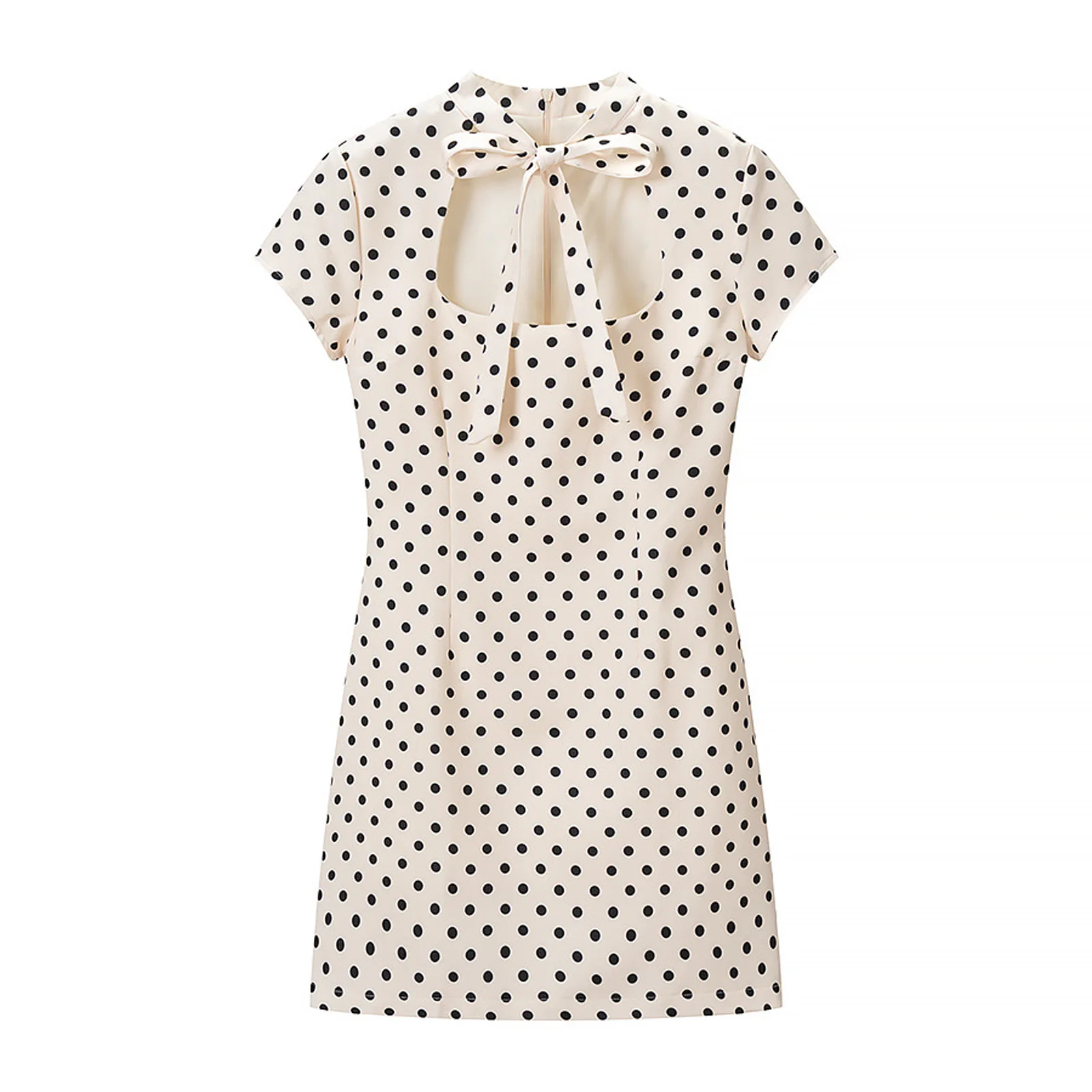 Elegant Polka Dot Short Dress Women Slim Lace Up Square Collar Short Sleeve Female Dresses 2026 Spring Summer Lady Party Robes
Elegant Polka Dot Short Dress Women Slim Lace Up Square Collar Short Sleeve Female Dresses 2026 Spring Summer Lady Party Robes