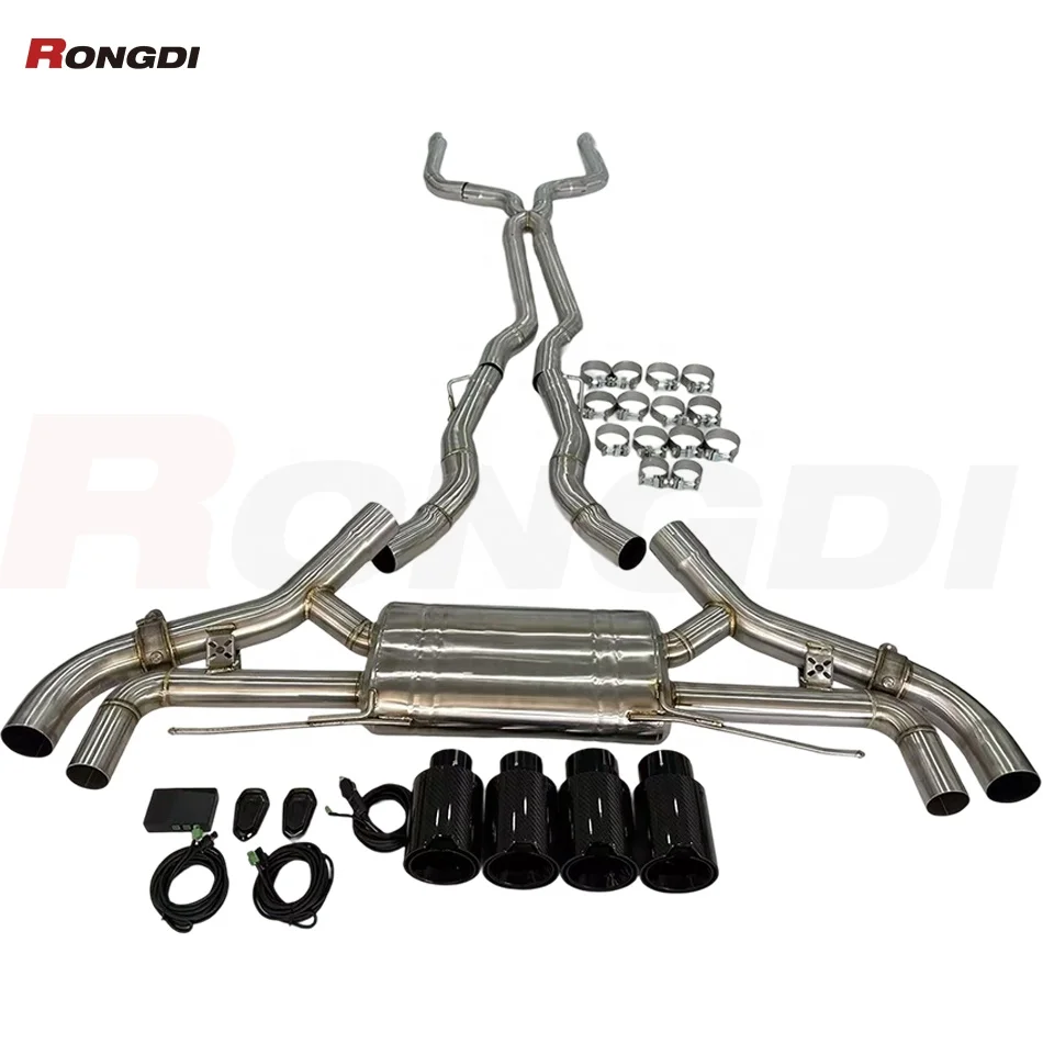 Modification High Performance 304 Stainless Steel Valvetronic Exhaust Catback for X5M X6M F95 F96 S63 4.4 2020-2023
Modification High Performance 304 Stainless Steel Valvetronic Exhaust Catback for X5M X6M F95 F96 S63 4.4 2020-2023