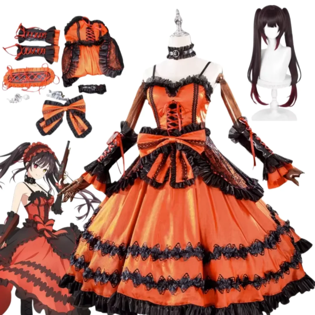Anime DATE A LIVE Nightmare Tokisaki Kurumi Cosplay Costume Wig Halloween Party Suit
Anime DATE A LIVE Nightmare Tokisaki Kurumi Cosplay Costume Wig Halloween Party Suit