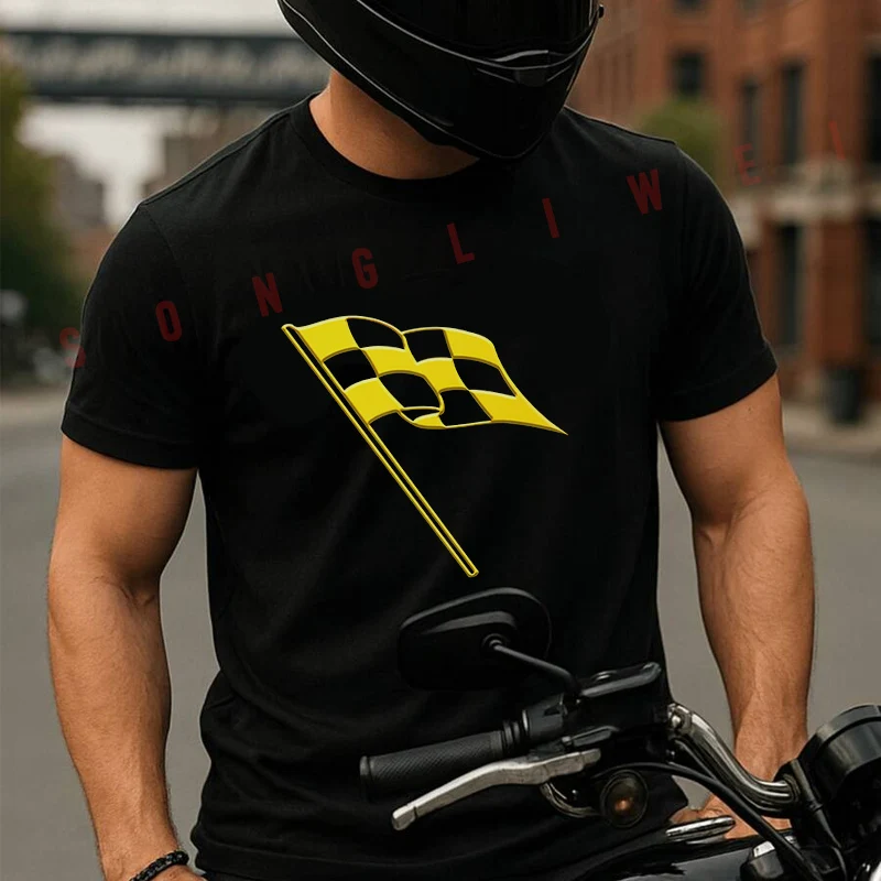 Moto Cotton T-Shirt Motor Racing Flag On Black Men Tees O-neck Short Sleeve T Shirt Fashion Hip Hop Streetwear Oversized Tshirt
Moto Cotton T-Shirt Motor Racing Flag On Black Men Tees O-neck Short Sleeve T Shirt Fashion Hip Hop Streetwear Oversized Tshirt