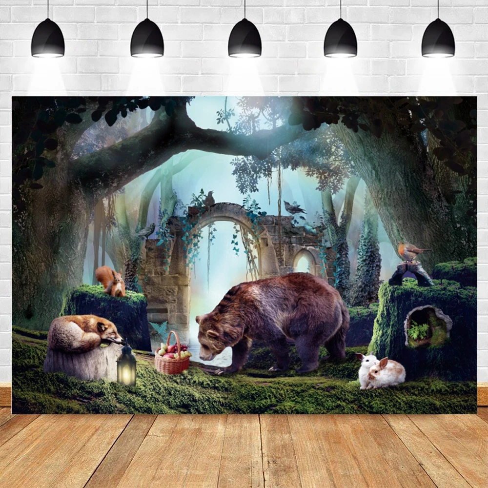 Dreamy Forest Baby Birthday Backdrop Bear Rabbits Animals Party Decor Photographic Photography Background Photo Studio Photozone
Dreamy Forest Baby Birthday Backdrop Bear Rabbits Animals Party Decor Photographic Photography Background Photo Studio Photozone