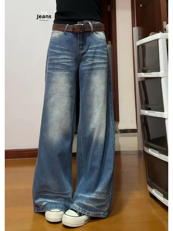 American Sle High Waist Wide Leg Jeans Women's Loose Fit Waed Denim Pants Spring New Arrival Floor Length Drapey Trousers
American Sle High Waist Wide Leg Jeans Women's Loose Fit Waed Denim Pants Spring New Arrival Floor Length Drapey Trousers