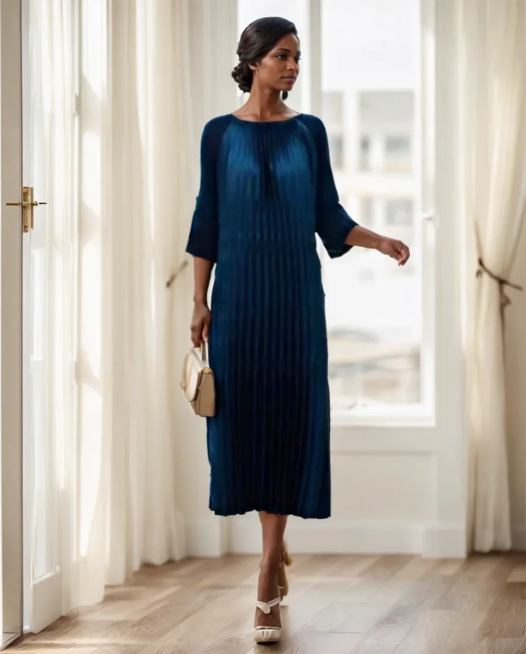 Miyake Heavy Industries Solid Color Dress Pleated Waist Temperament Versatile Medium and Long Loose Dress 2025 Winter New
Miyake Heavy Industries Solid Color Dress Pleated Waist Temperament Versatile Medium and Long Loose Dress 2025 Winter New