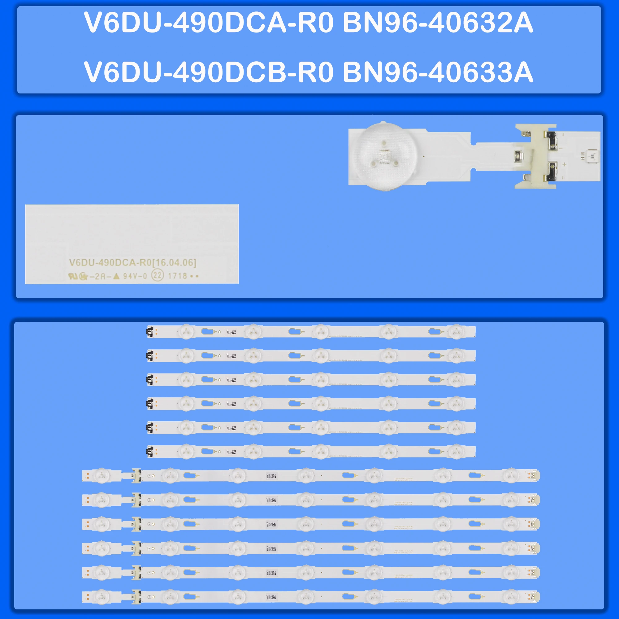 LED backlight Strip For UE49JU6650U UE49JU6652U UE49JU6655U UE49JU6670U UE49JU6672U UE49JU6675U UE49JU6690U UE49JU6740U
LED backlight Strip For UE49JU6650U UE49JU6652U UE49JU6655U UE49JU6670U UE49JU6672U UE49JU6675U UE49JU6690U UE49JU6740U