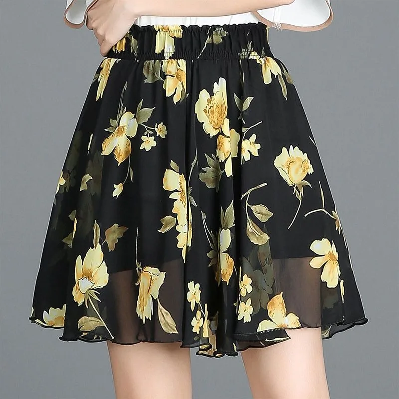 Women Summer Fashion Loose Appear Thin Printing High Waist Chiffon Skirt Ladies Office Lady All-match Temperament A-line Skirt
Women Summer Fashion Loose Appear Thin Printing High Waist Chiffon Skirt Ladies Office Lady All-match Temperament A-line Skirt