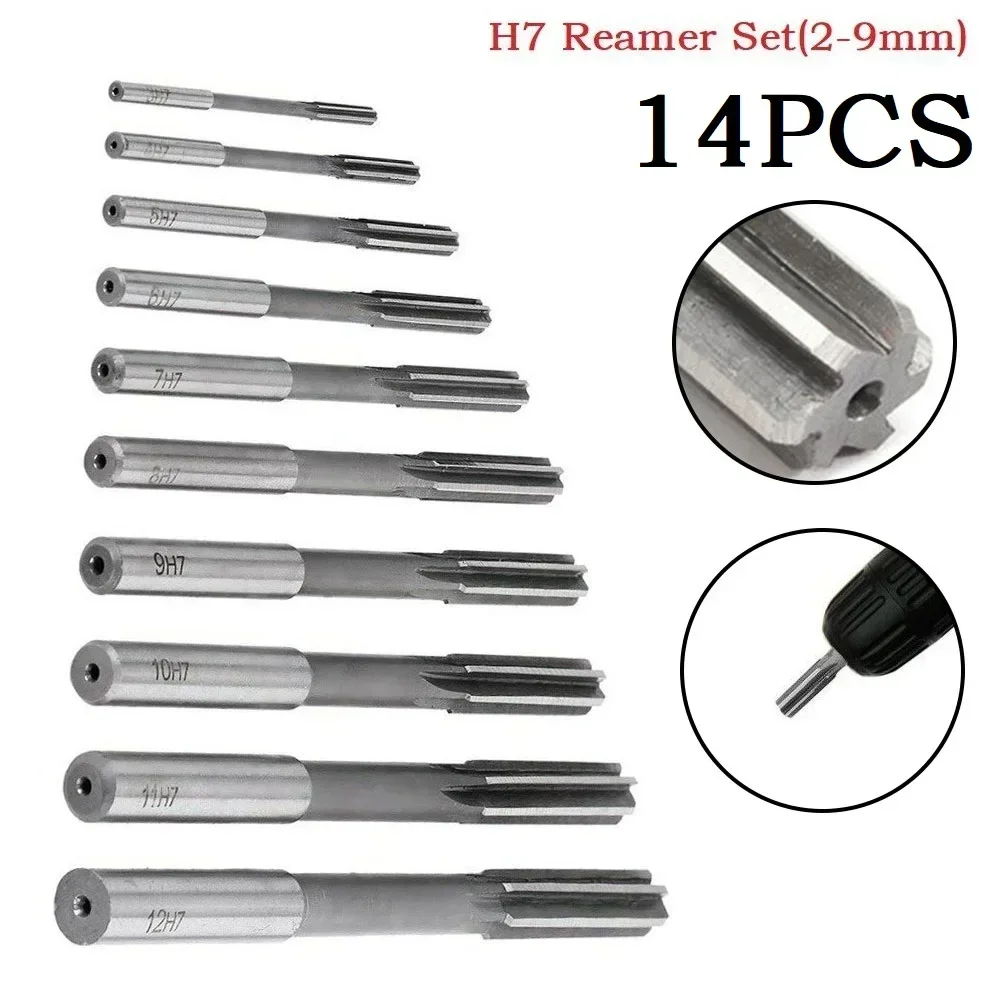 14PCS Machine Reamer Straight Shank Engineering Tools High Speed Steel Plumbing Tool 2/2.5/3/3.5/4/4.5/5/5.5/6/6.5/7/7.5/8/9mm
14PCS Machine Reamer Straight Shank Engineering Tools High Speed Steel Plumbing Tool 2/2.5/3/3.5/4/4.5/5/5.5/6/6.5/7/7.5/8/9mm