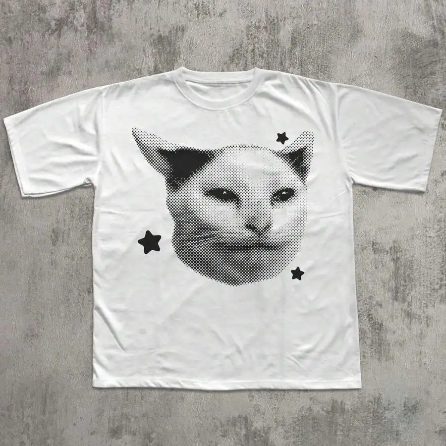 Y2K Alien Cat Graphic Tee 2000s Vintage Retro T-Shirt For Adults
Y2K Alien Cat Graphic Tee 2000s Vintage Retro T-Shirt For Adults