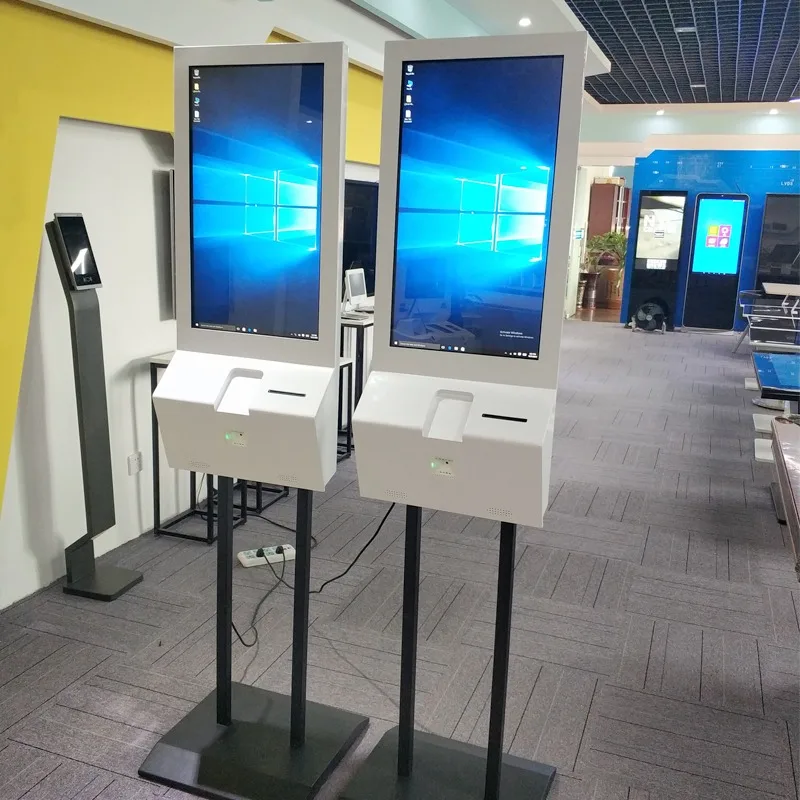 27 Inch Vertical Ordering Kiosk Touch Screen Self Service Payment Terminal for Restaurant
27 Inch Vertical Ordering Kiosk Touch Screen Self Service Payment Terminal for Restaurant