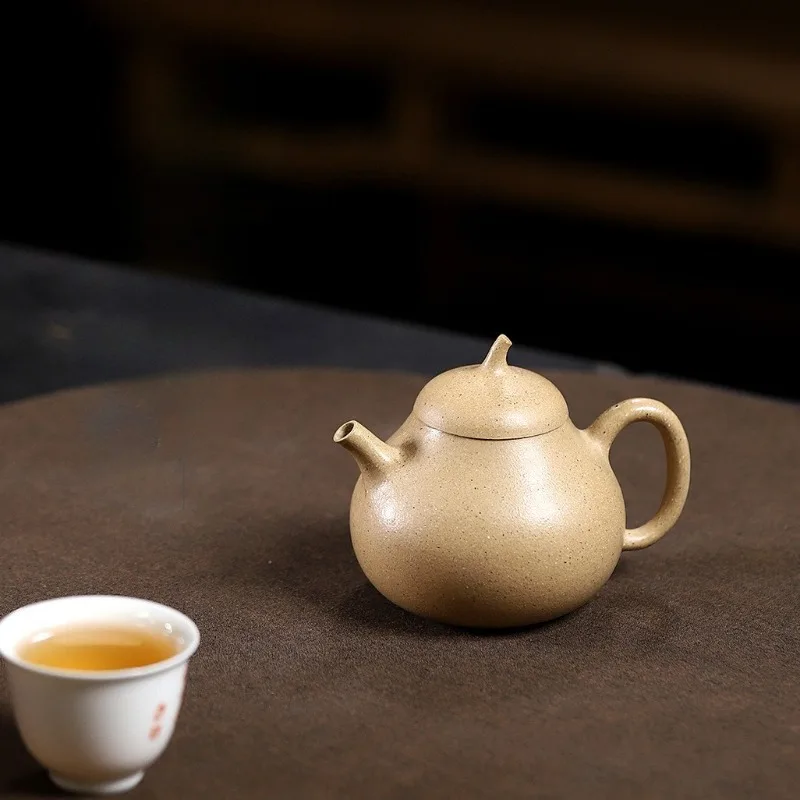 Eggplant Yixing Handmade Purple Clay Teapot, Dragon Bone,raw Ore, Gold Sand,tea Pot, Kung Fu Tea Set 170ml
Eggplant Yixing Handmade Purple Clay Teapot, Dragon Bone,raw Ore, Gold Sand,tea Pot, Kung Fu Tea Set 170ml