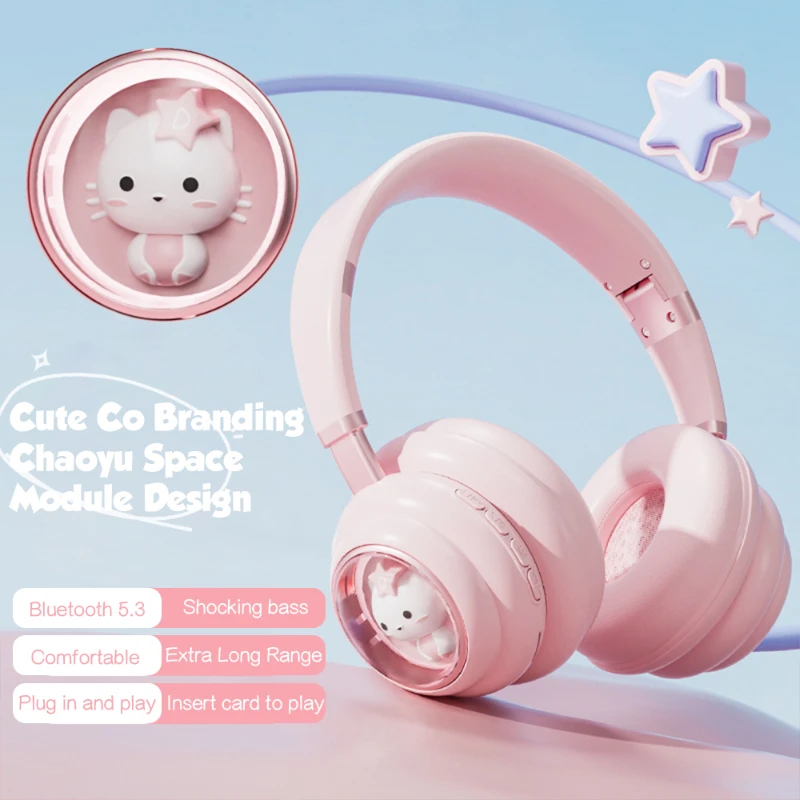 RGB Light Cartoon Cat Planet Креативная беспроводная Bluetooth 5.3 Космическая кабина с микрофоном Наушники Детский подарок
RGB Light Cartoon Cat Planet Креативная беспроводная Bluetooth 5.3 Космическая кабина с микрофоном Наушники Детский подарок