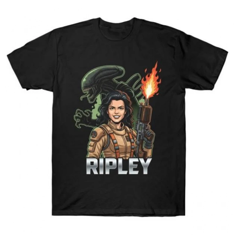 Ripley 0412 Xenomorp Horror movie Weyland Sci-Fic Alien Gift T-Shirt 100% cotton Short Sleeve Graphic clothes All size tops
Ripley 0412 Xenomorp Horror movie Weyland Sci-Fic Alien Gift T-Shirt 100% cotton Short Sleeve Graphic clothes All size tops
