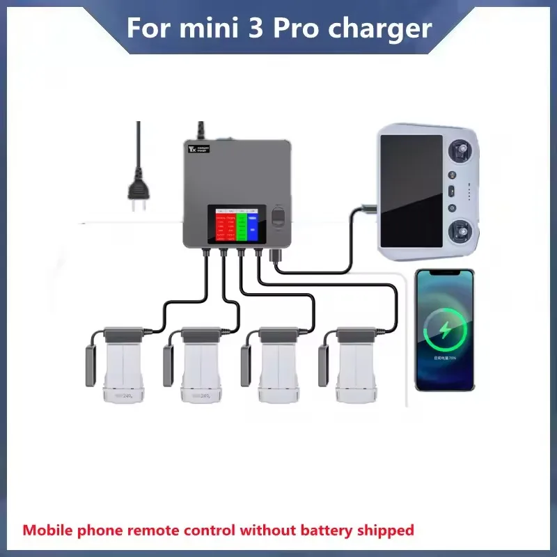 For Mini3 /Mini 3 Pro Charger Compatible Mini3 /Mini 3 Pro UAV Battery Charger 4 in 1 Brand New Accessories
For Mini3 /Mini 3 Pro Charger Compatible Mini3 /Mini 3 Pro UAV Battery Charger 4 in 1 Brand New Accessories