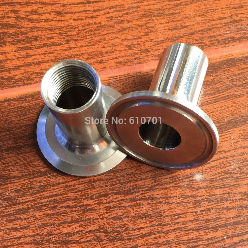 2pcs 1/2" DN15 Sanitary Female BSPP Threaded Pipe Fitting Fits TRI CLAMP (OD 50.5mm) SS304
2pcs 1/2" DN15 Sanitary Female BSPP Threaded Pipe Fitting Fits TRI CLAMP (OD 50.5mm) SS304
