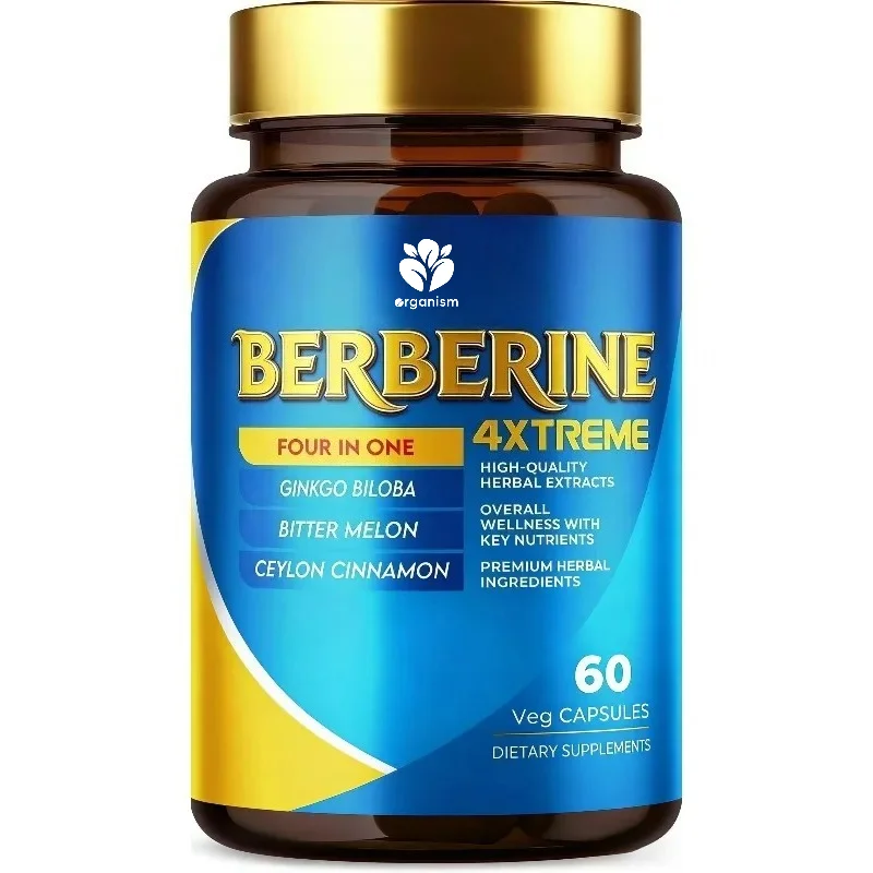 400mg berberine hydrochloride containing Ceylon cinnamon and Ginkgo biloba bitter melon extract, 60 capsules
400mg berberine hydrochloride containing Ceylon cinnamon and Ginkgo biloba bitter melon extract, 60 capsules